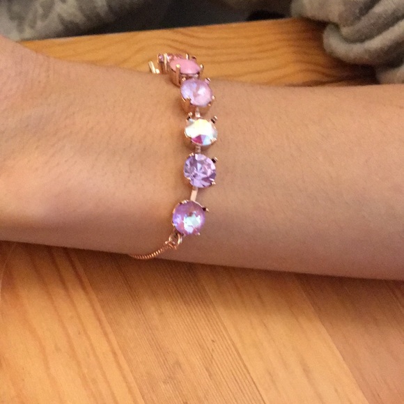 Shades of Purple + Pink Ombré Bracelet - Picture 8 of 13